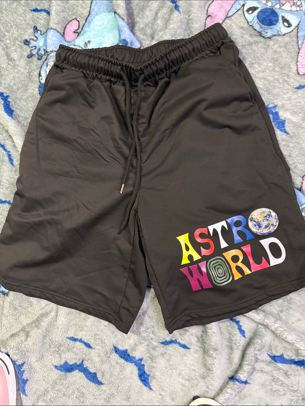 Black Astroworld Graphic Men’s Shorts